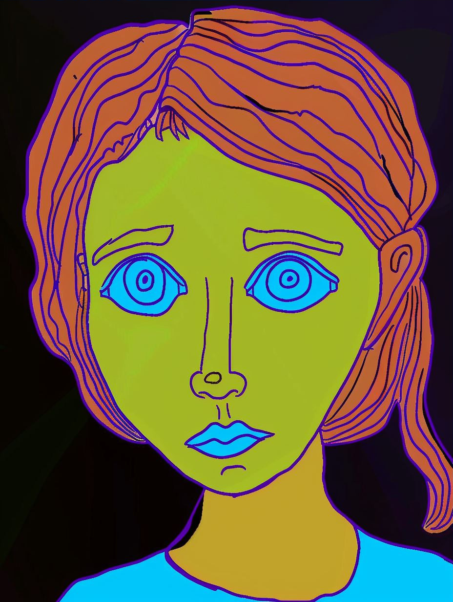 Surreal Neon Portrait Study - Image 3