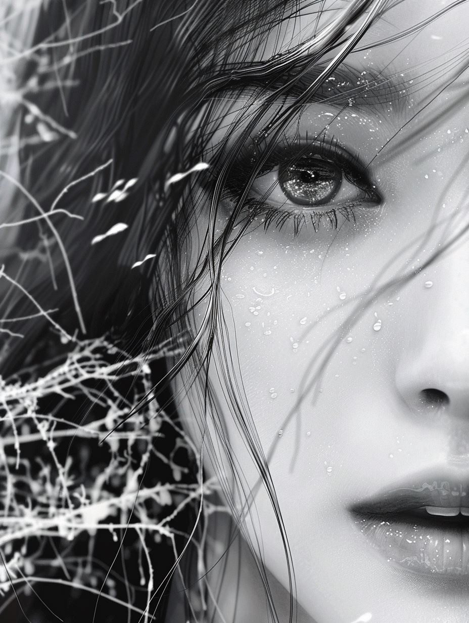 Ethereal Shadows in Monochrome - Image 2