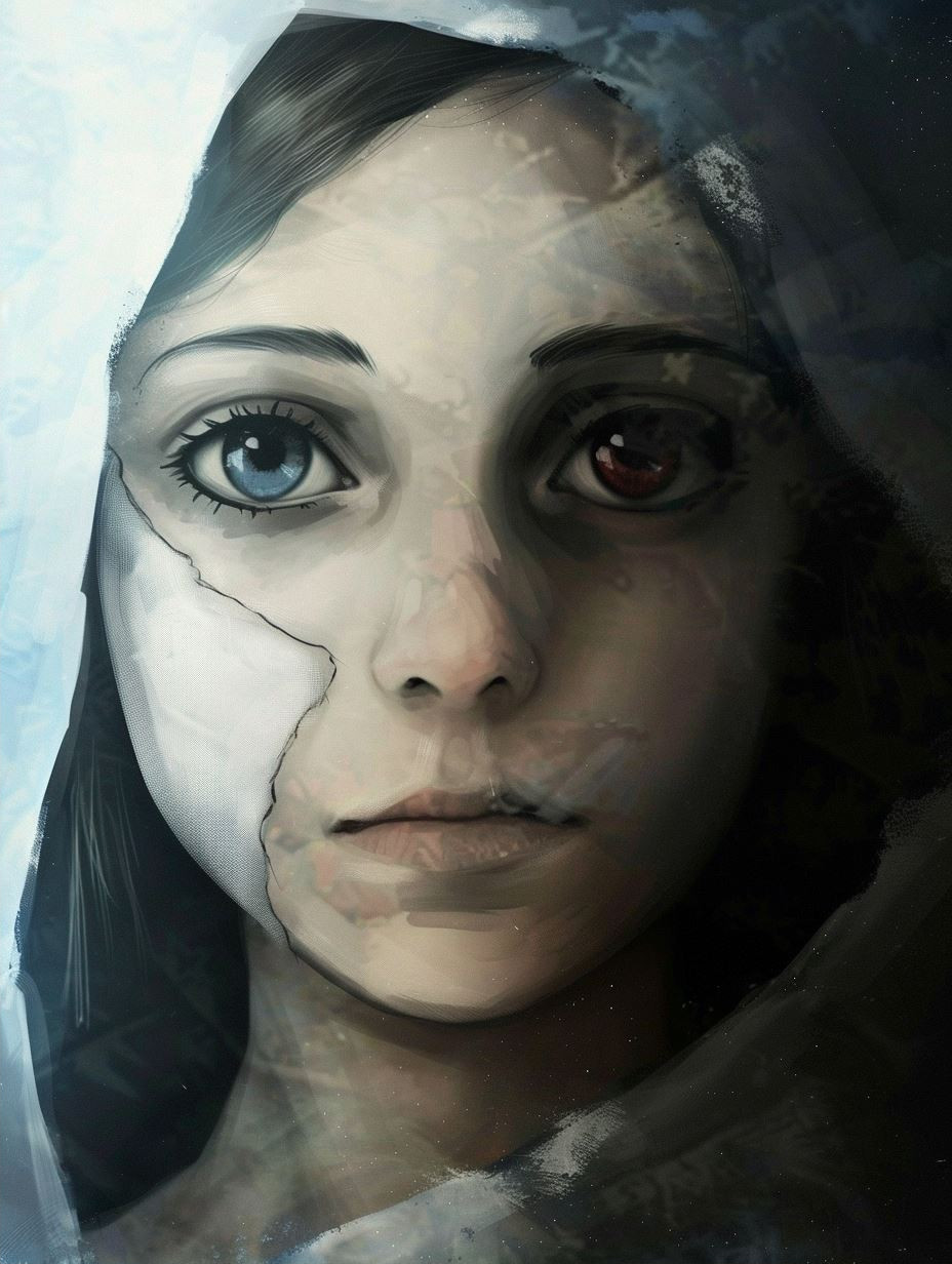 Ethereal Blue Dream Portrait - Image 2