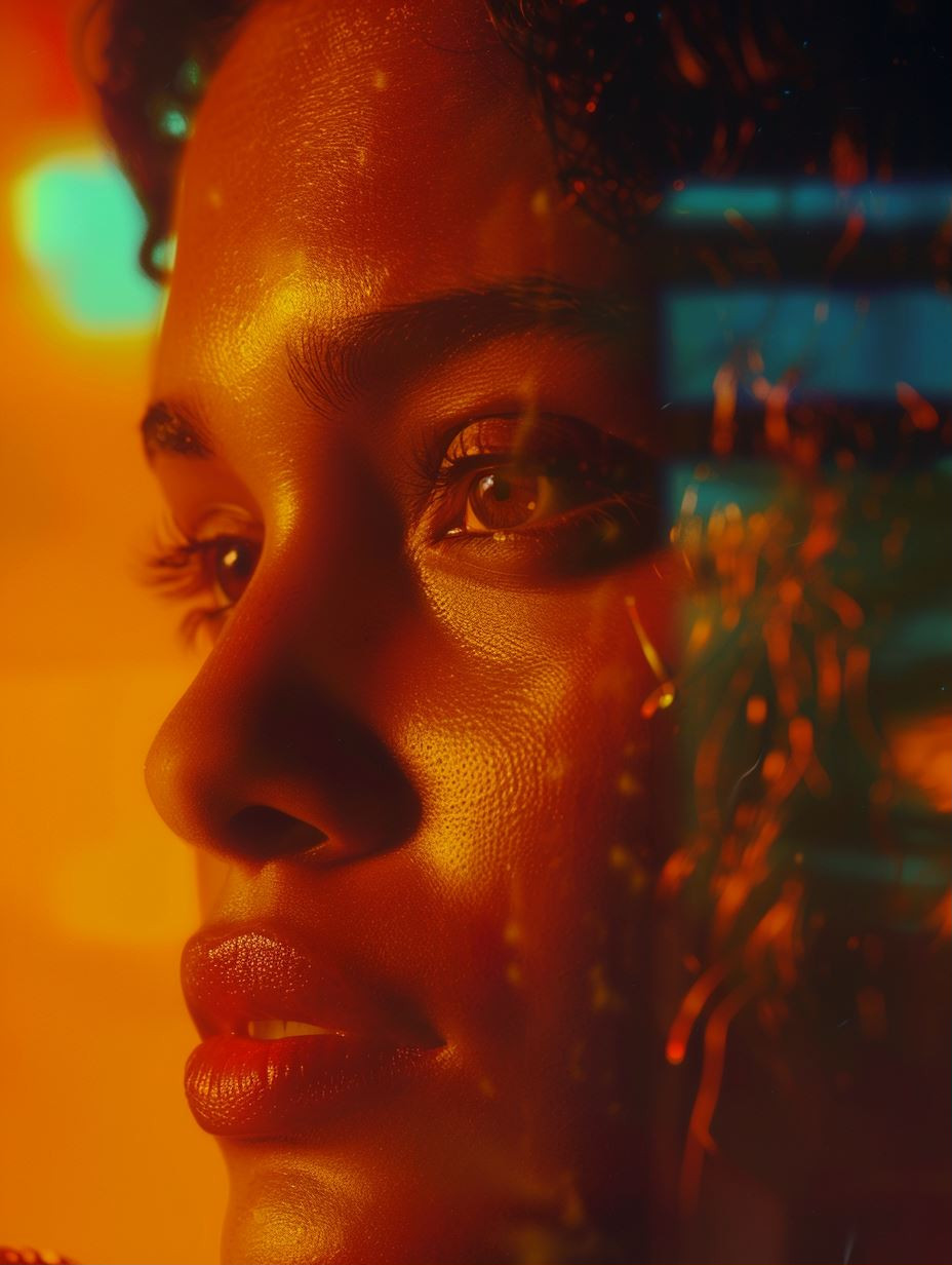 Golden Hour Glow: A Cinematic Portrait - Image 1