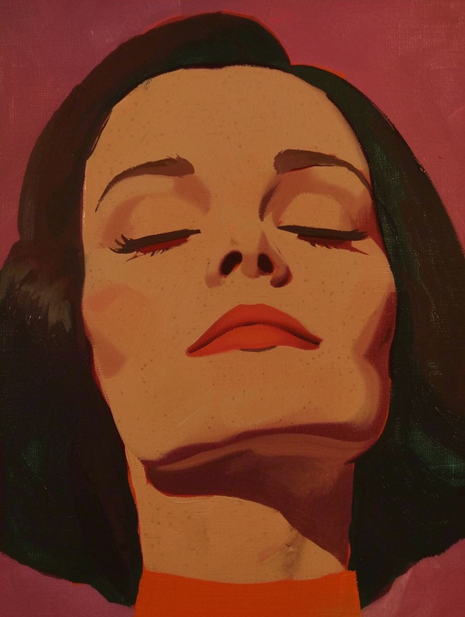 Geometric Mid-Century Modern Portrait - Image 4