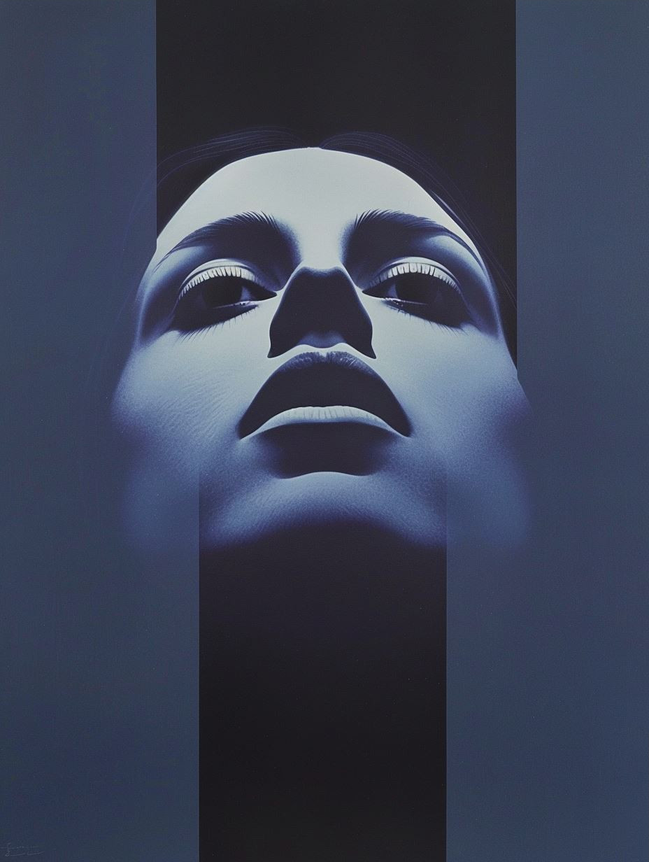Deep Blue Cinematic Portrait - Image 3