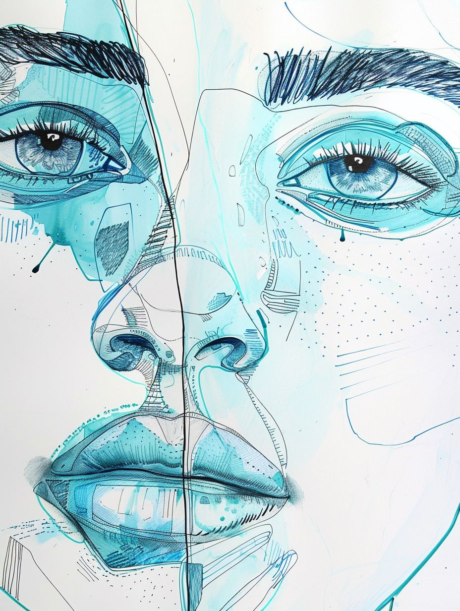 Fragmented Azure Portrait Studies - Image 3
