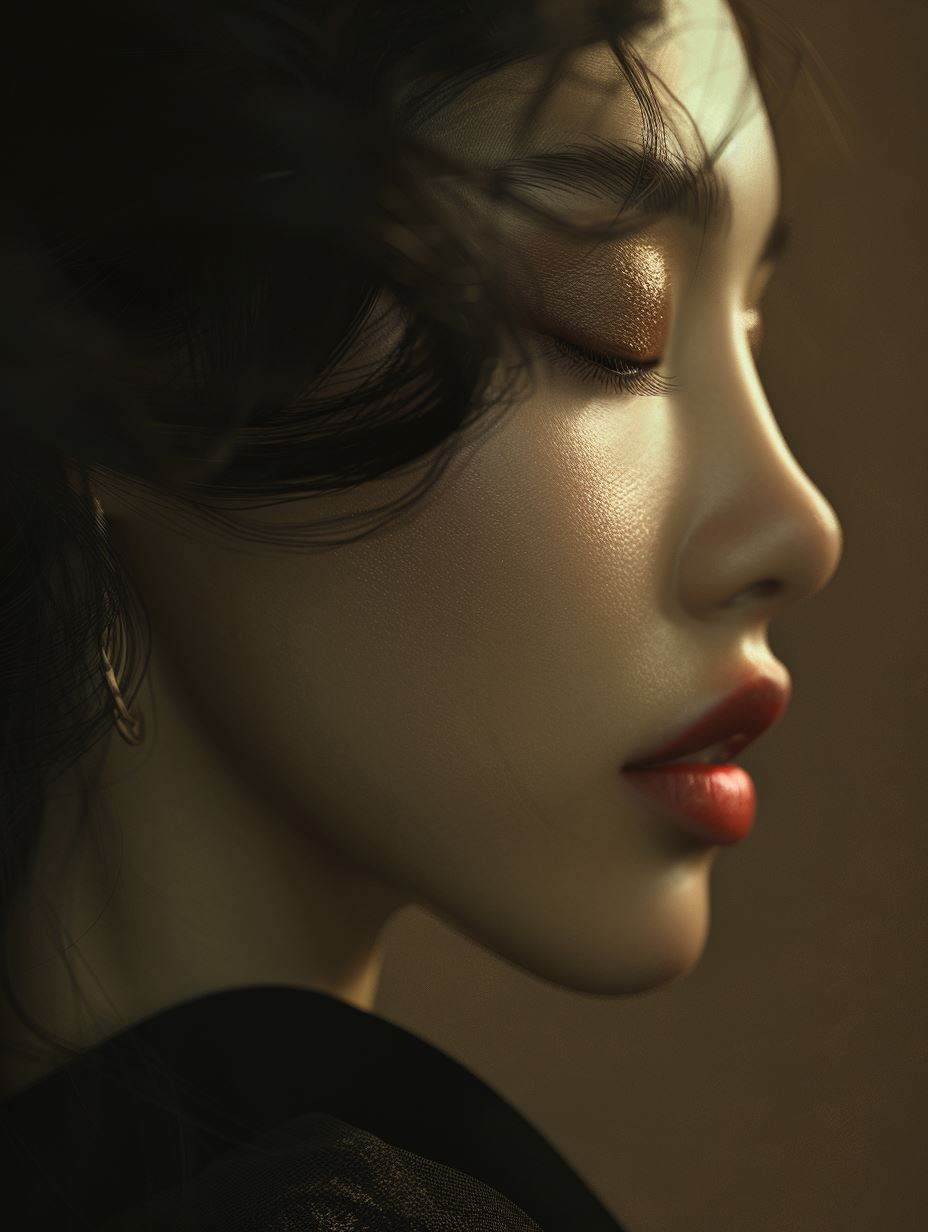 Ethereal Porcelain Beauty Portrait - Image 2
