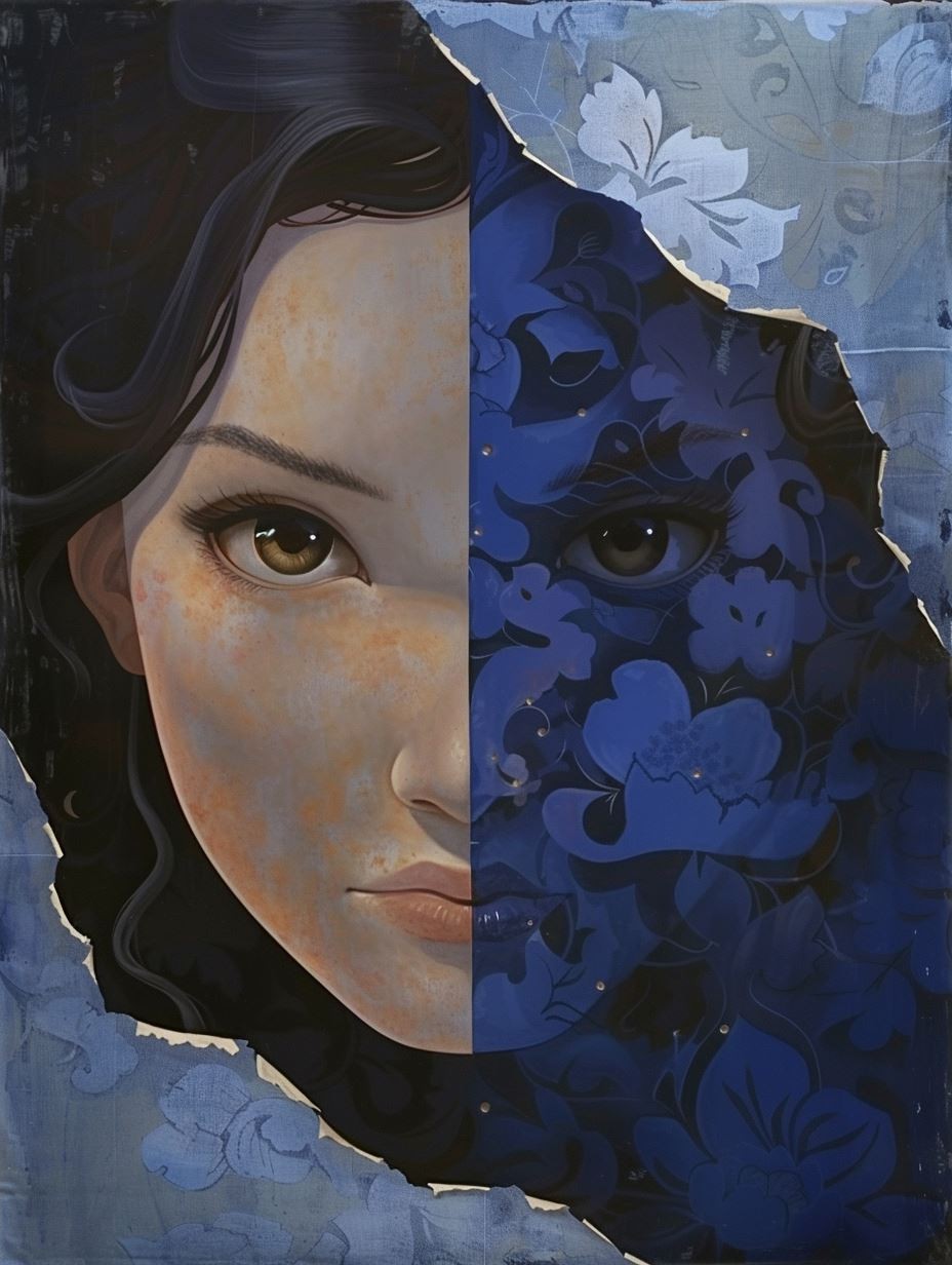 Crimpled Paper Ethereal Portrait - Image 4