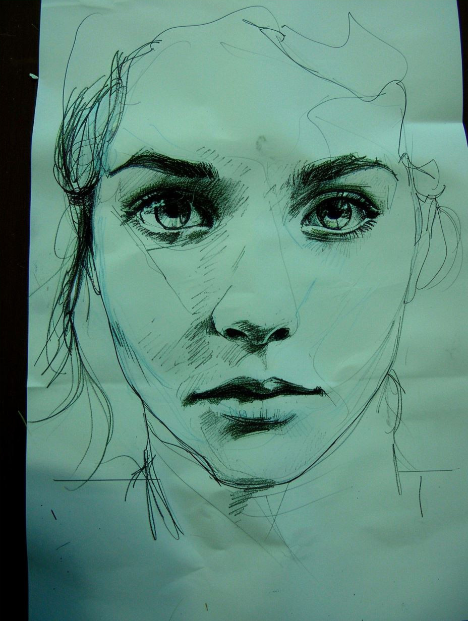 Ethereal Teal Portrait Studies - Image 4