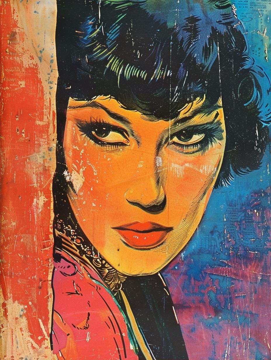 Vintage Pop Art Portraiture - Image 2