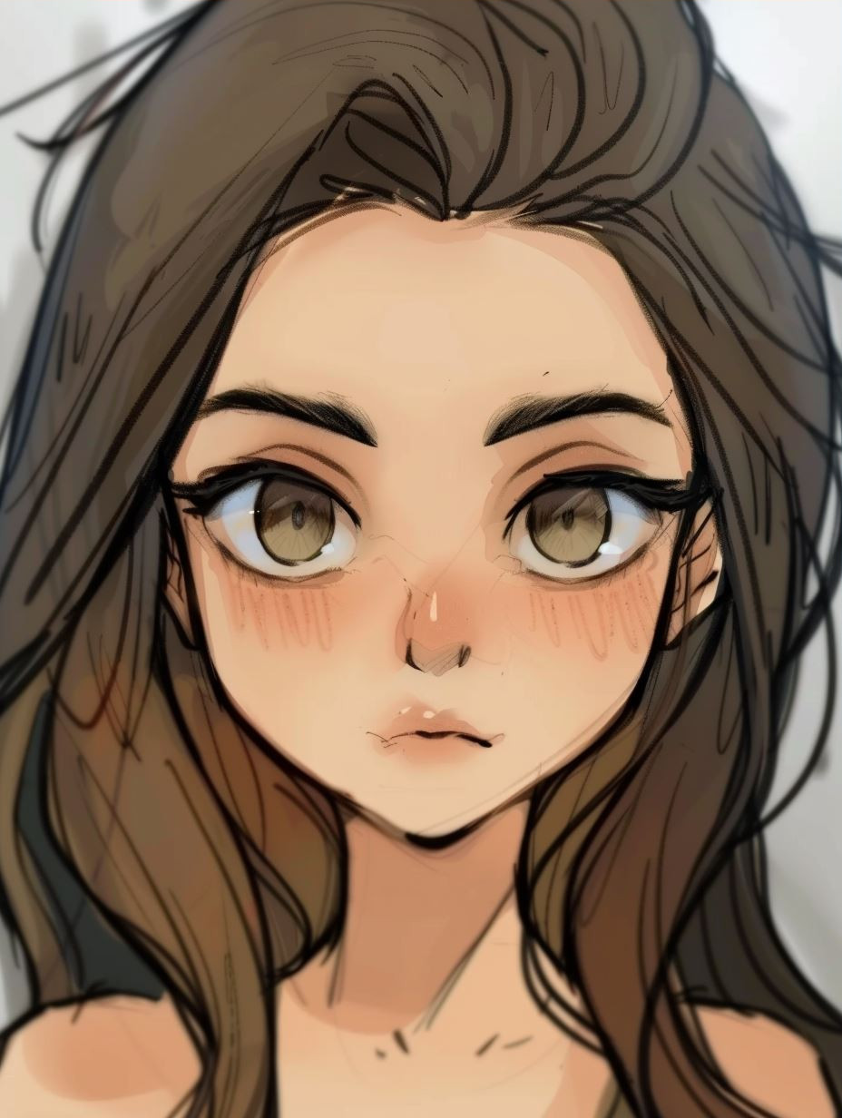 Soulful Gazes: A Digital Portrait Study - Image 3