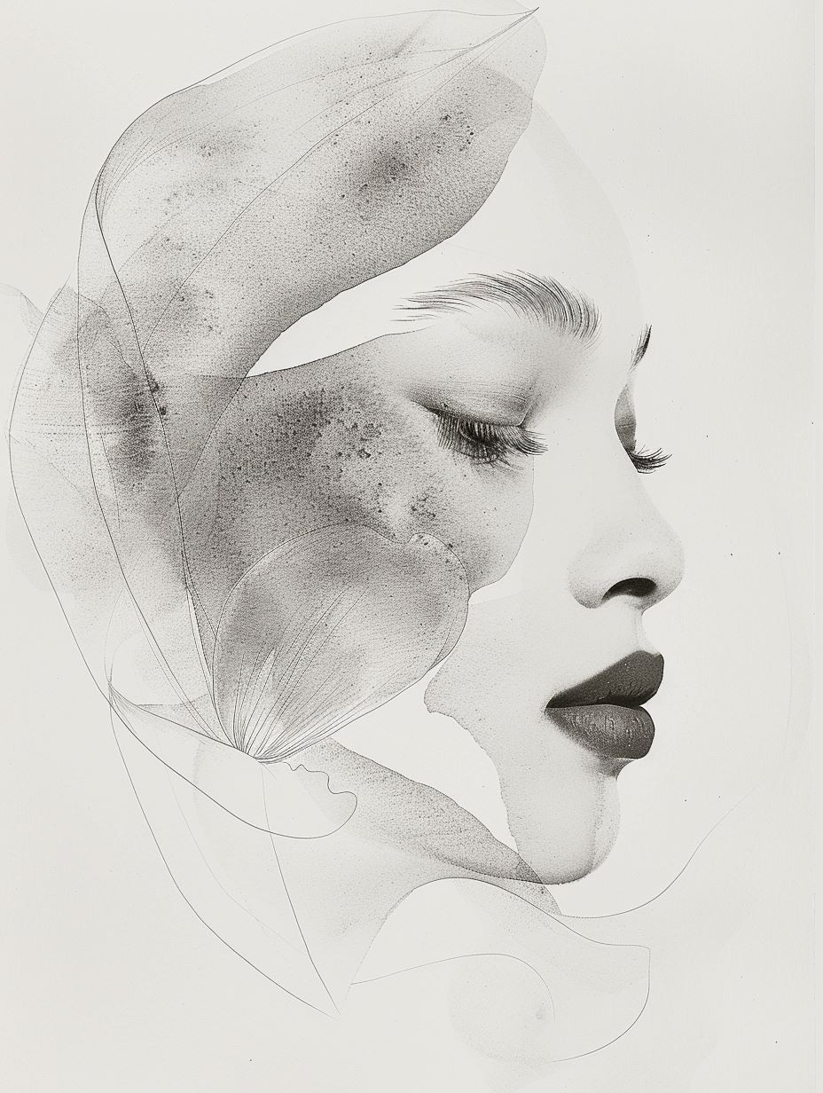 Ethereal Whispers in Monochrome - Image 3