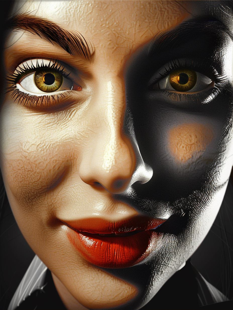 Hyper-Realistic Monochrome Skin Texture - Image 2