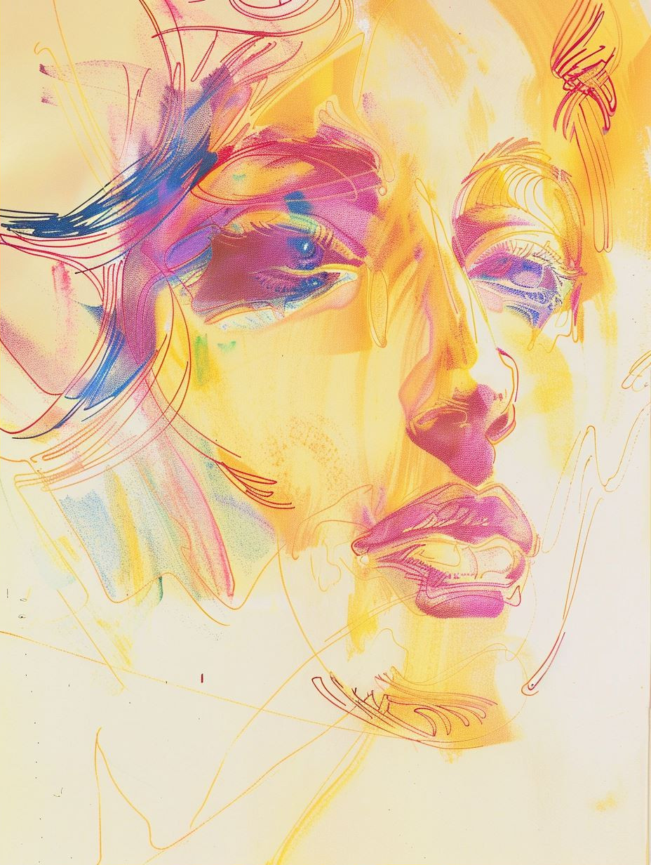Vibrant Ethereal Portrait Sketches - Image 2