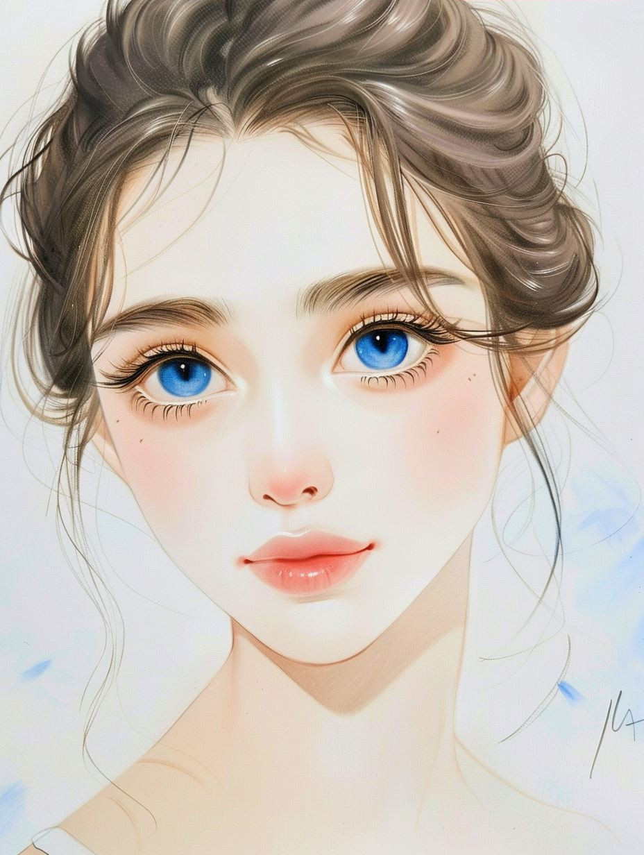 Ethereal Bloom Anime Portrait - Image 4
