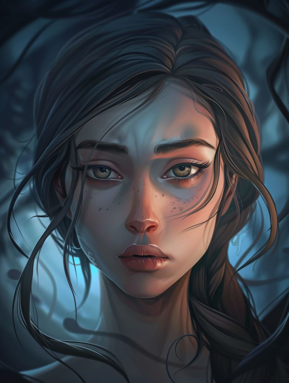 Ethereal Portraits of Somber Grace - Image 1