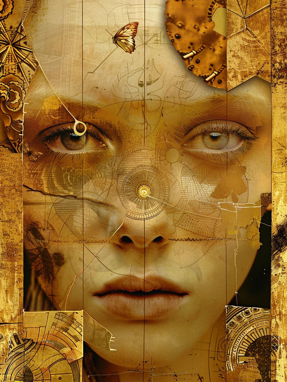 Golden Fragments of Ethereal Faces - Image 3