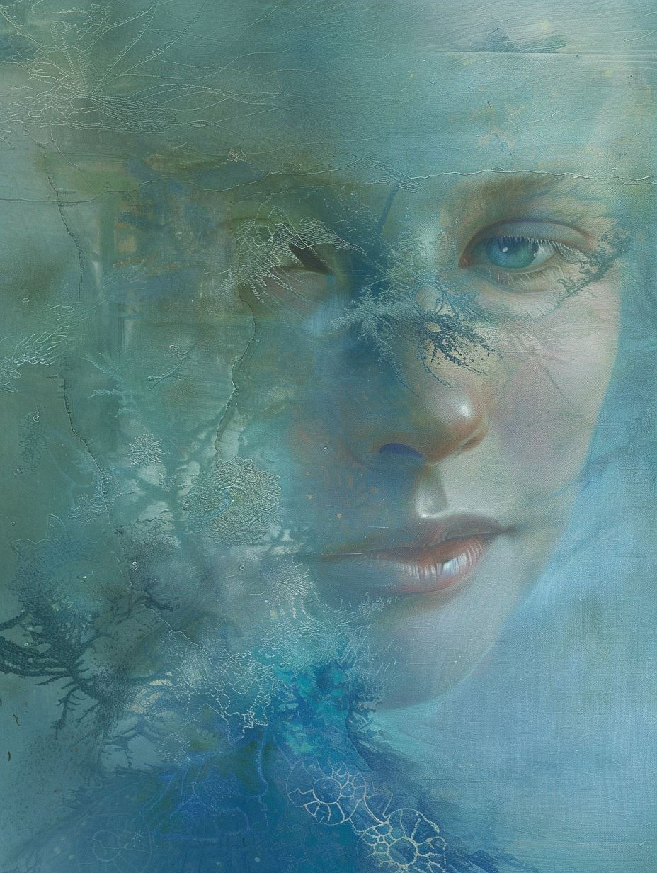 Ethereal Faces in Frozen Mist - Image 4