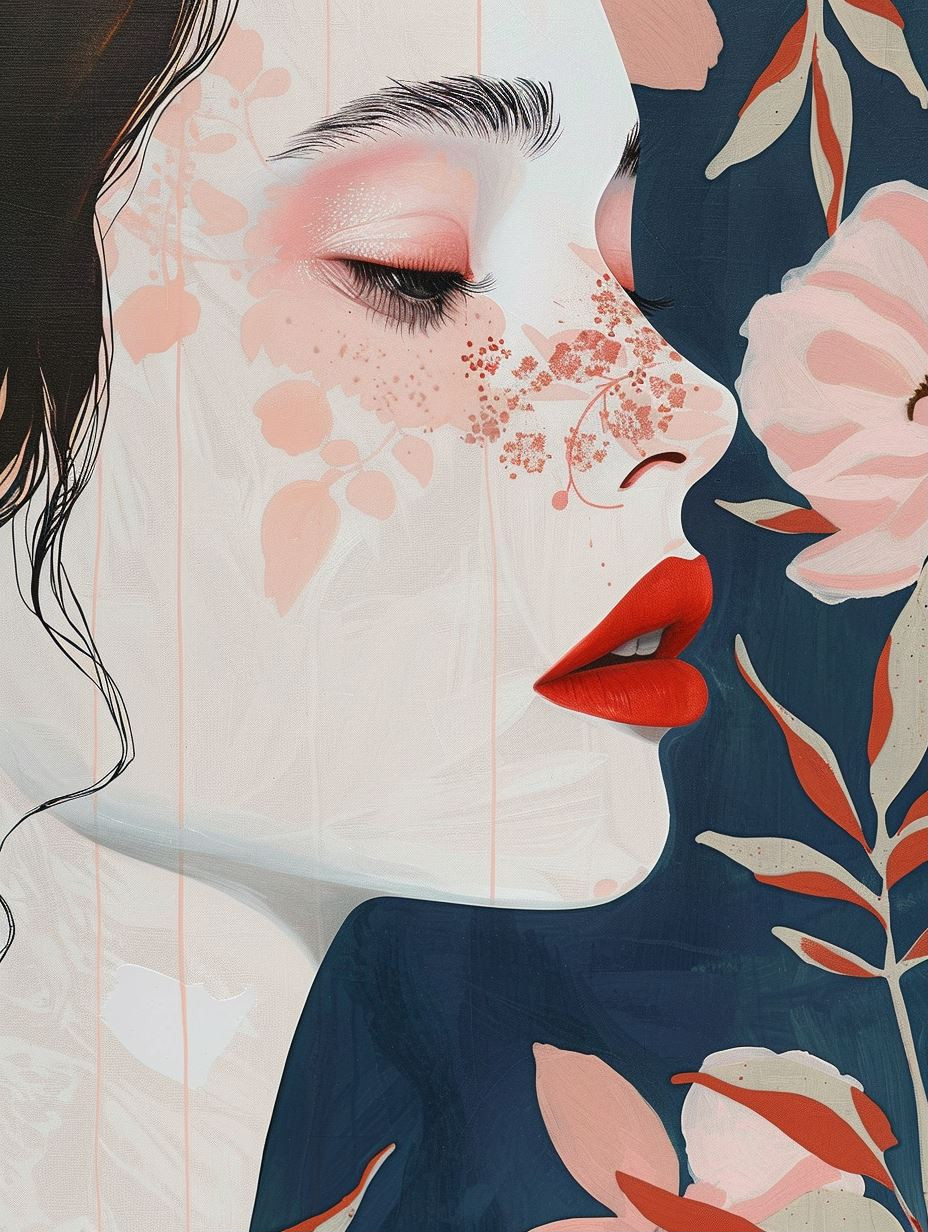 Floral Whispers: A Surreal Portrait Series - Image 1