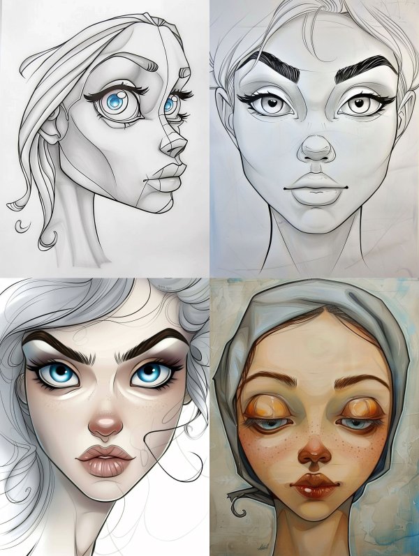 Evolution of a Digital Portrait Study