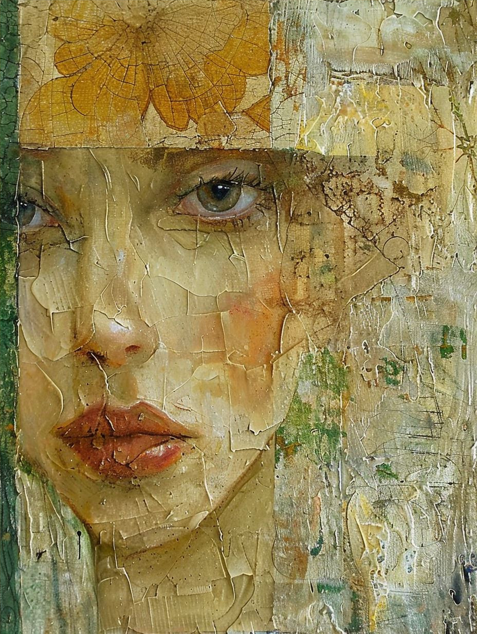 Ethereal Portraits in Textured Gold - Image 4