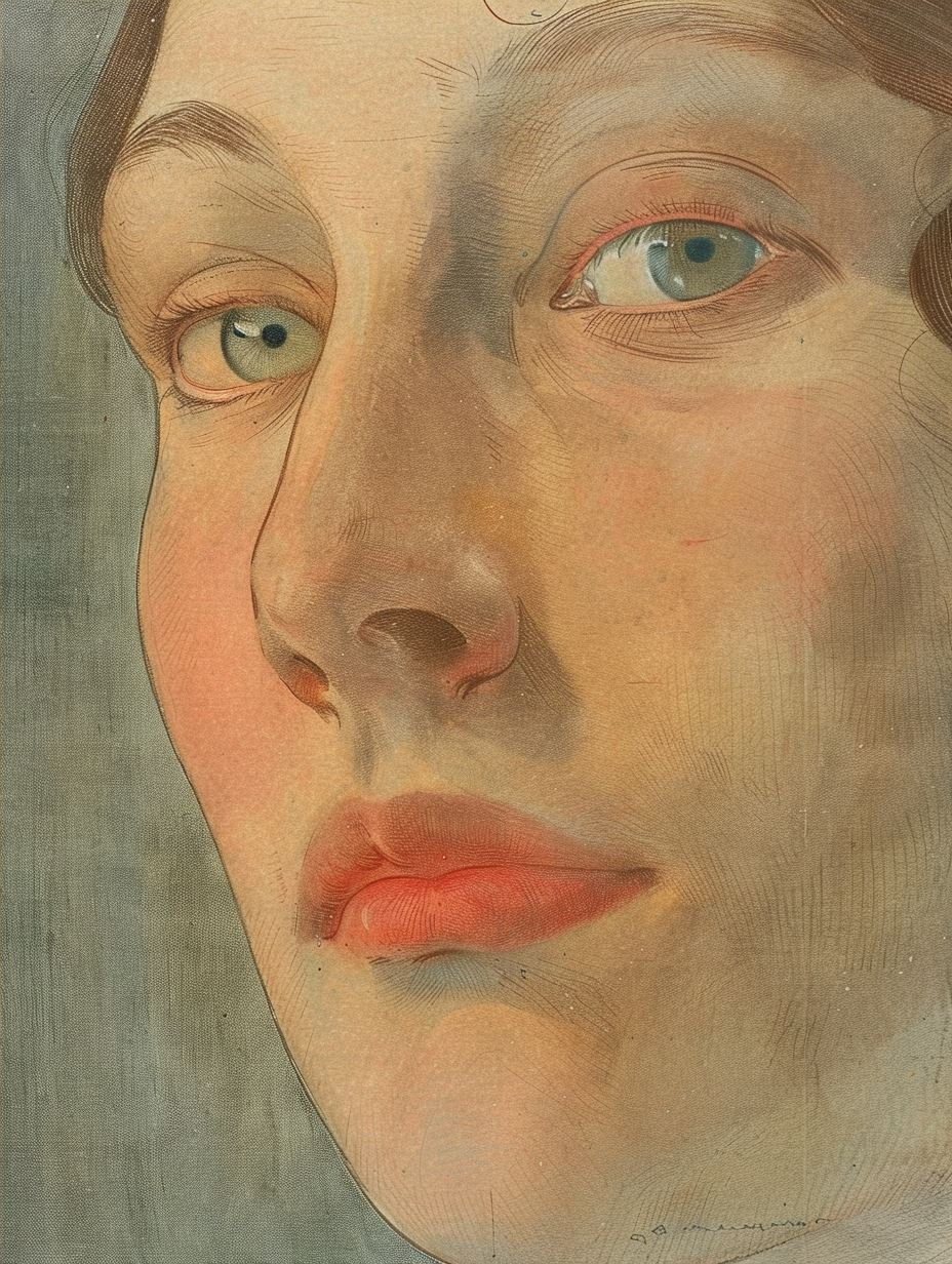 Ethereal Watercolor Gaze Study - Image 4