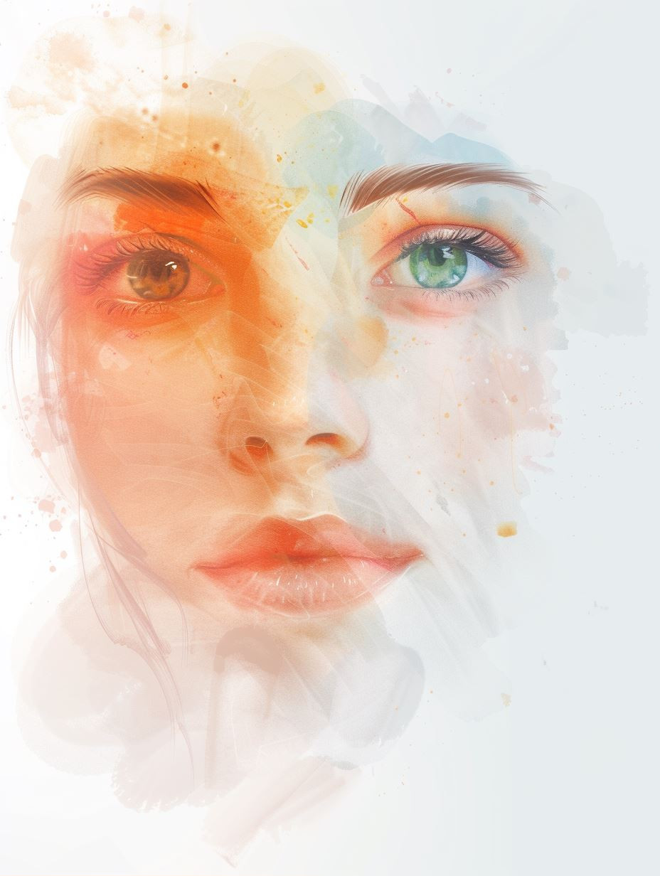 Whispers of Watercolor Portraits - Image 1