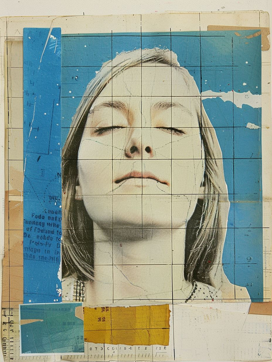 Fragmented Portraits in Grid Style - Image 1