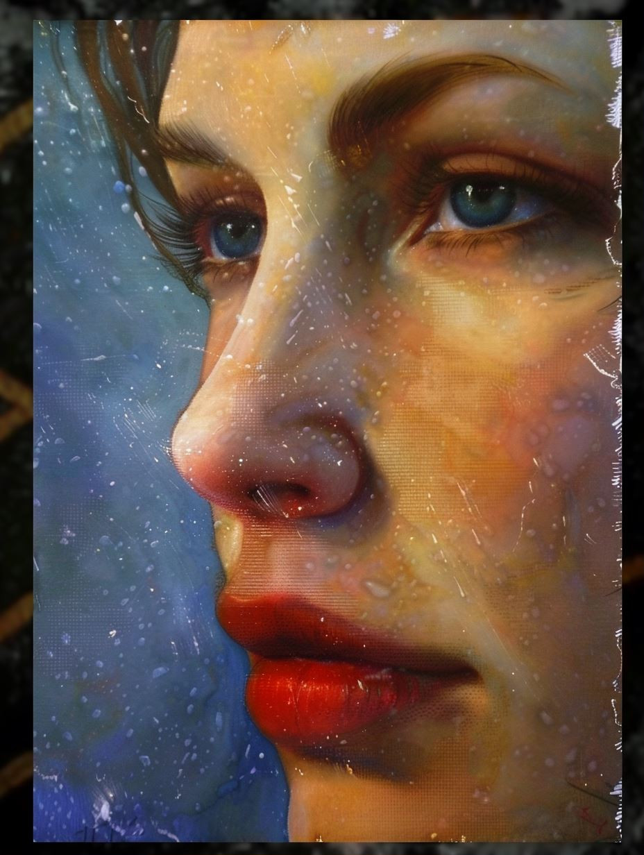 Rainy Gaze Reflection - Image 1