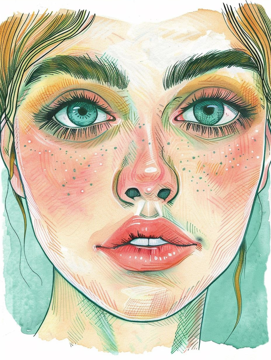 Ethereal Gaze in Pastel Hues - Image 3