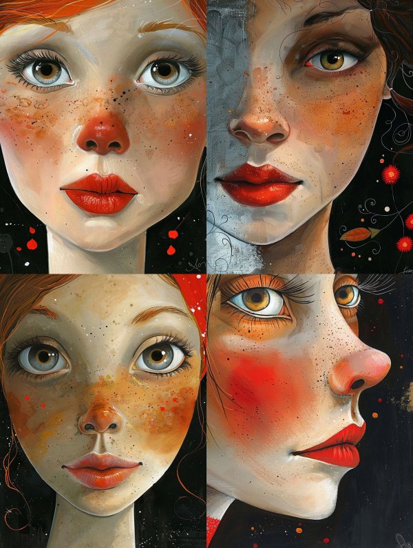 Ethereal Portraits of Painted Souls
