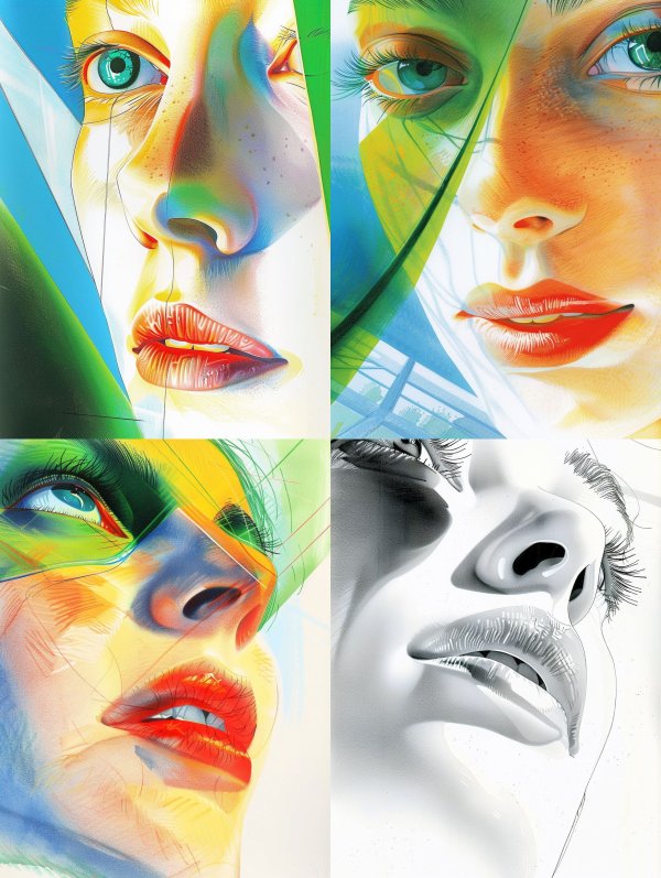 Prismatic Visions of the Human Face