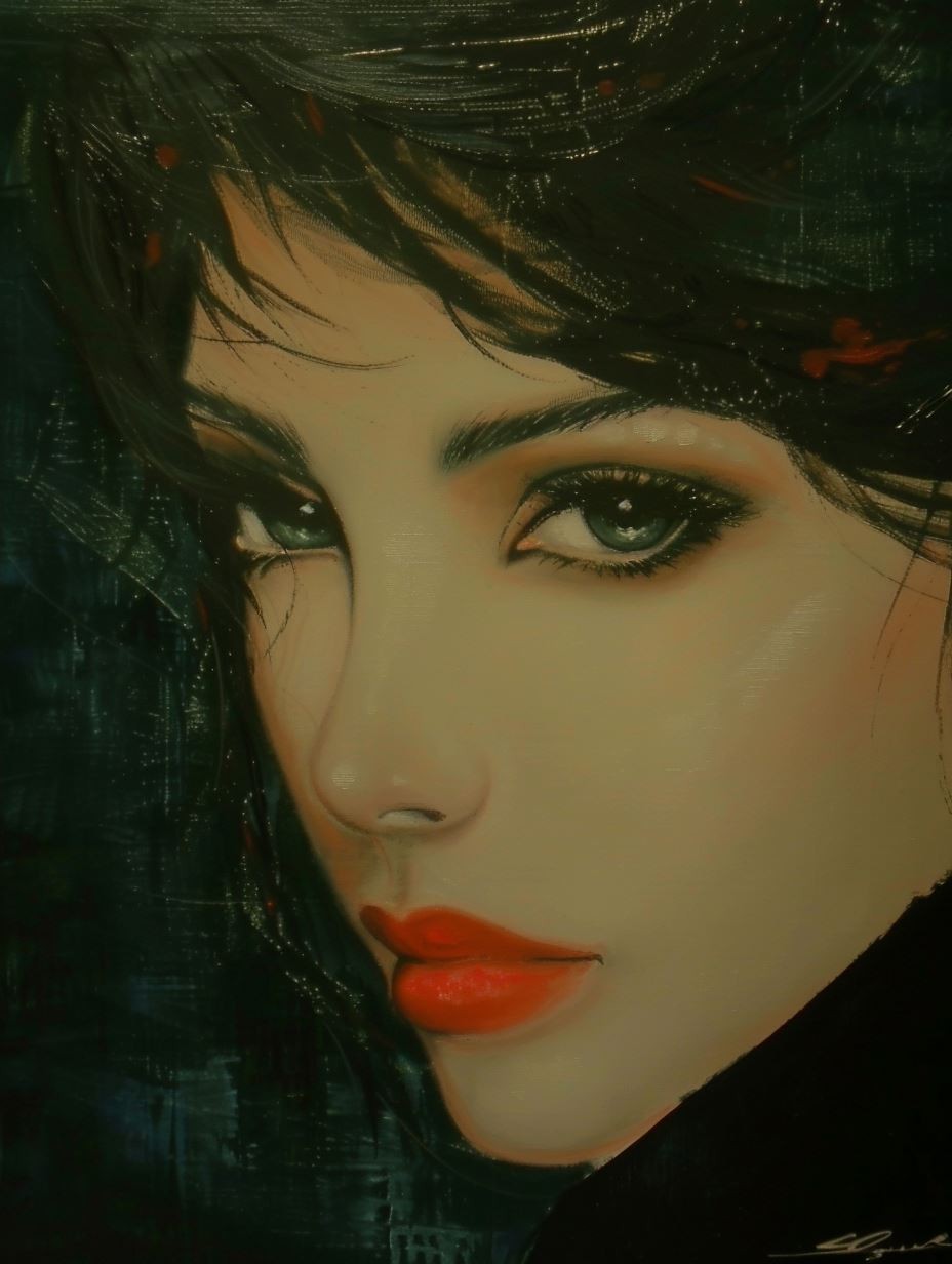 Ethereal Gazes: A Study of Feminine Beauty - Image 2