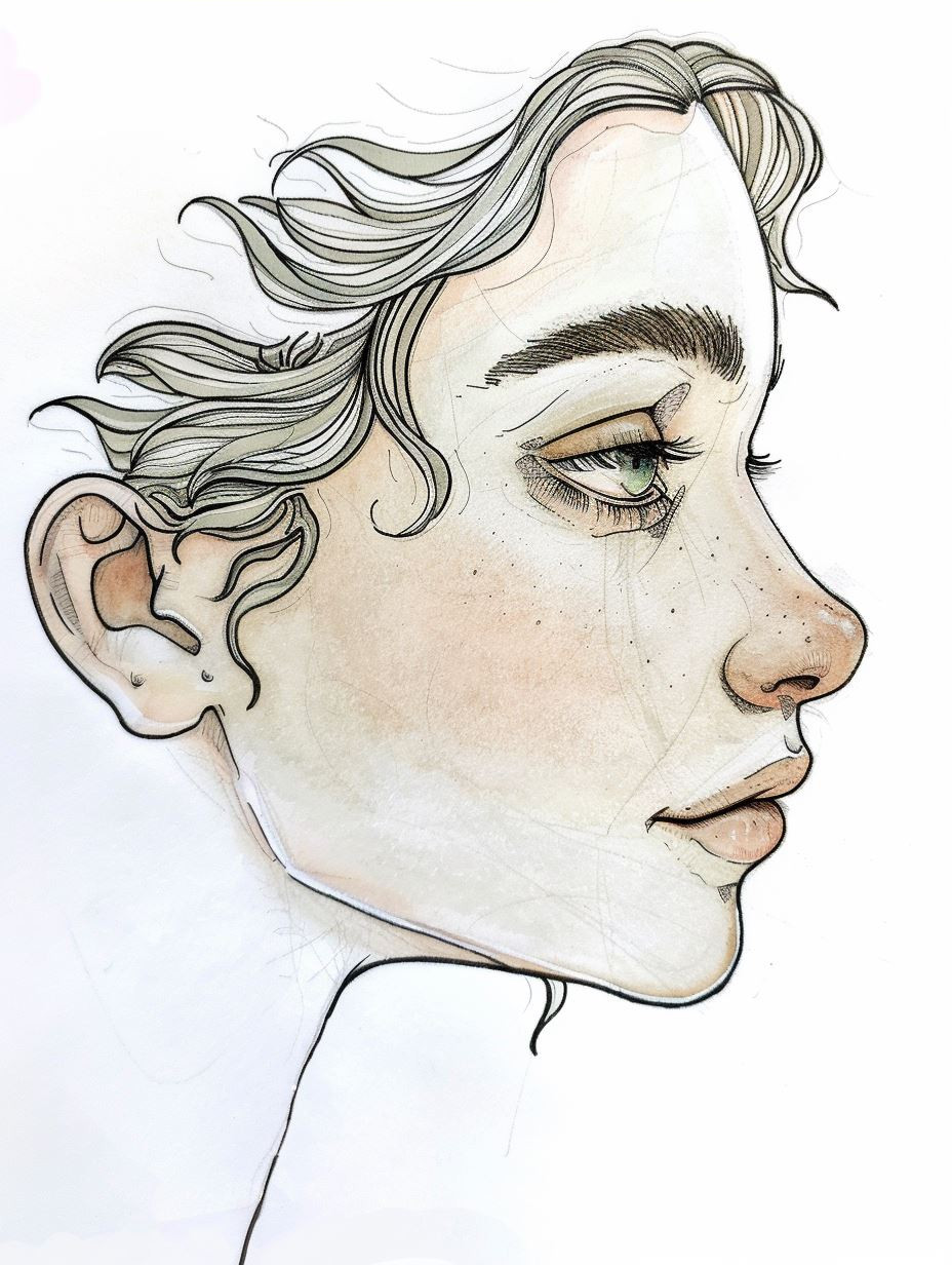 Ethereal Gazes in Watercolor - Image 3