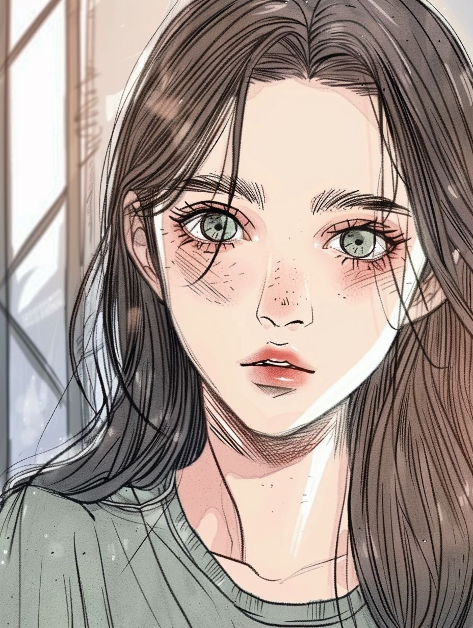 Ethereal Gazes: Digital Portrait Studies - Image 2