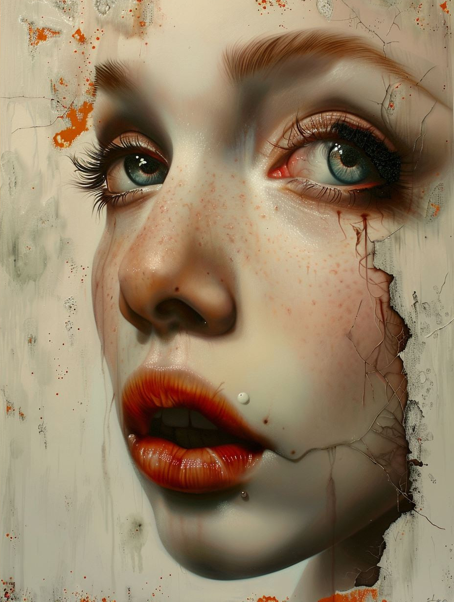 Fragmented Soul Surrealist Portrait - Image 4