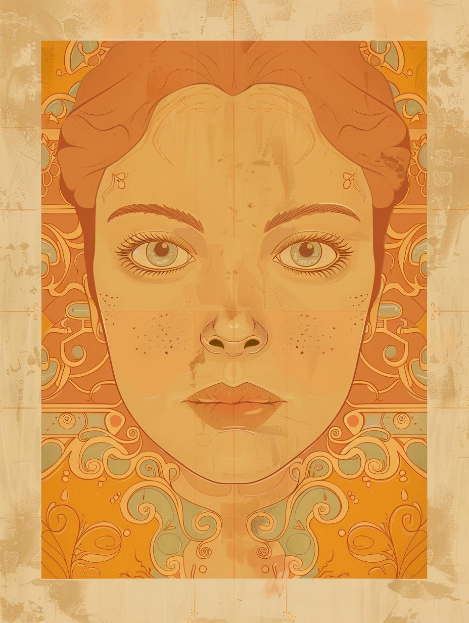 Golden Ethereal Portrait Study - Image 4