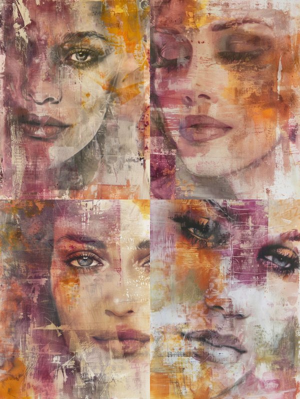 Fragmented Echoes of Feminine Grace