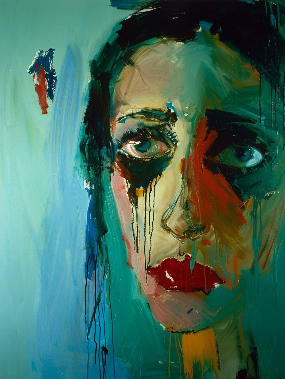 Ethereal Gaze in Neon Teal - Image 4