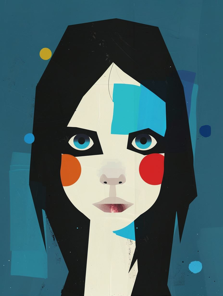 Modern Geometric Portrait Studies - Image 1