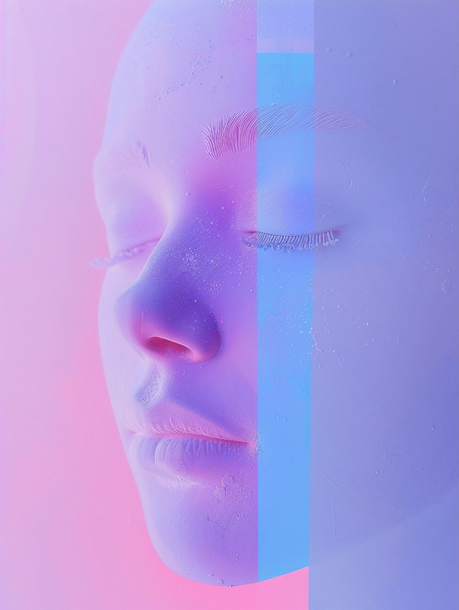 Ethereal Neon Pastel Portraits - Image 3