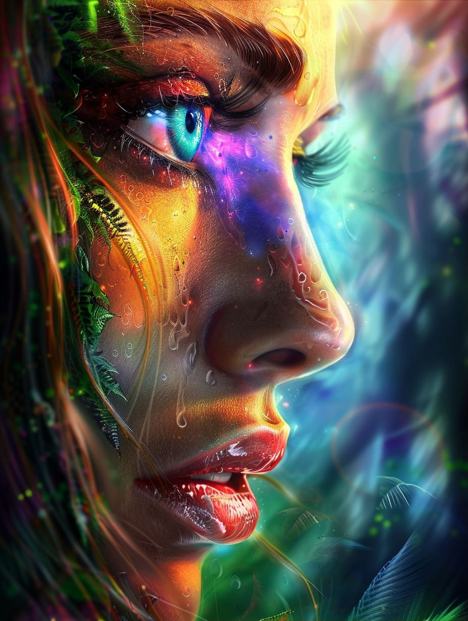 Ethereal Nature Spirit Portrait - Image 1