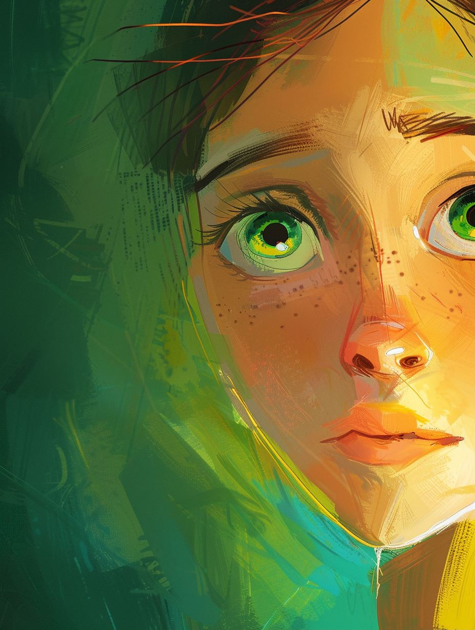 Emerald Gaze: A Study of Expression - Image 1