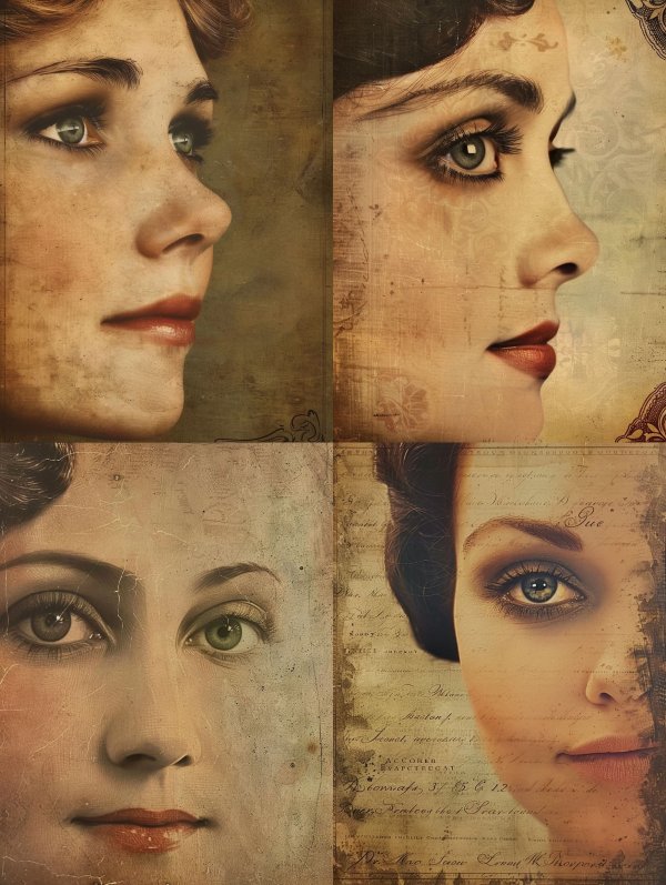 Vintage Sepia Portrait Study