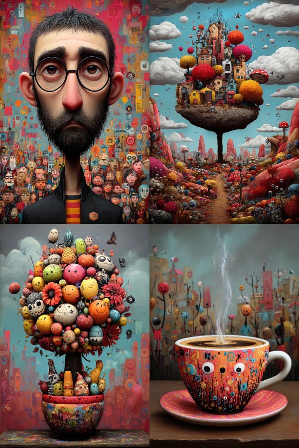 Whimsical Crowd Portrait