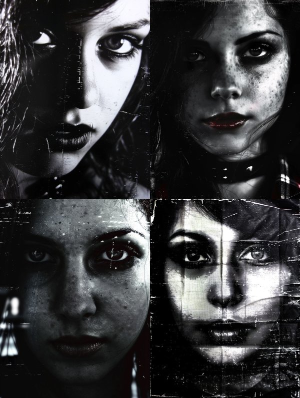 Shattered Noir Gaze