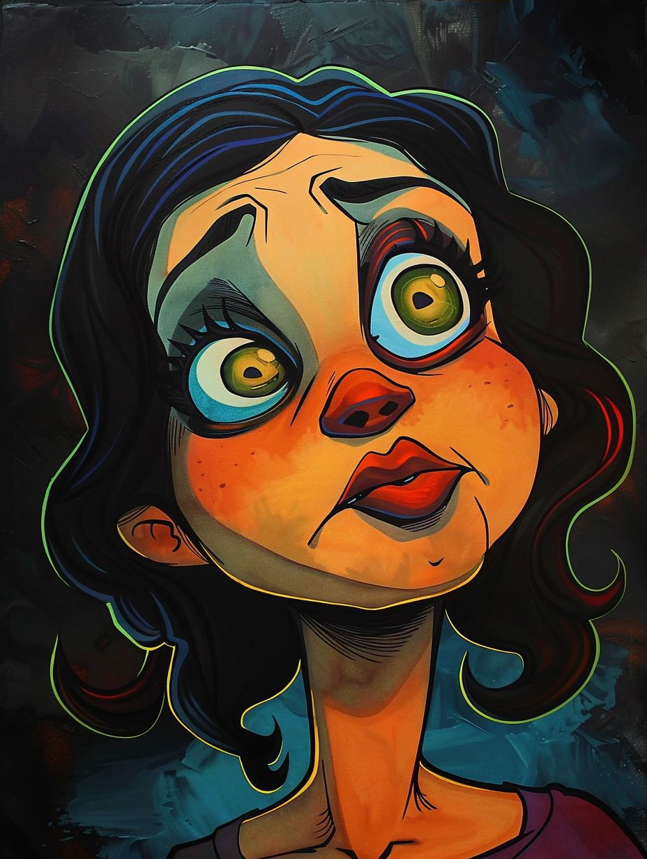 Whimsical Portraits of Expressive Stylized Women - Image 4