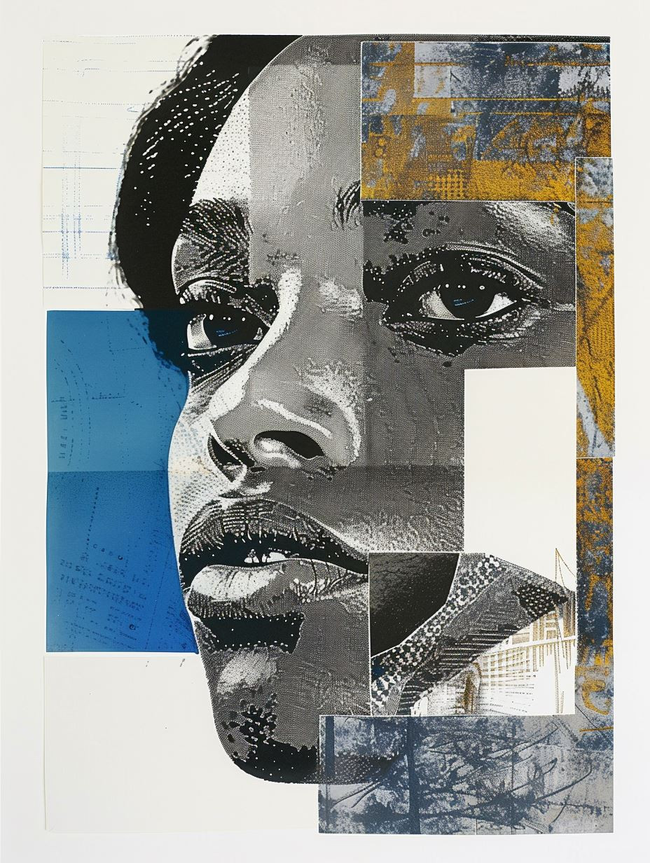 Fragmented Portraits in Mixed Media - Image 1