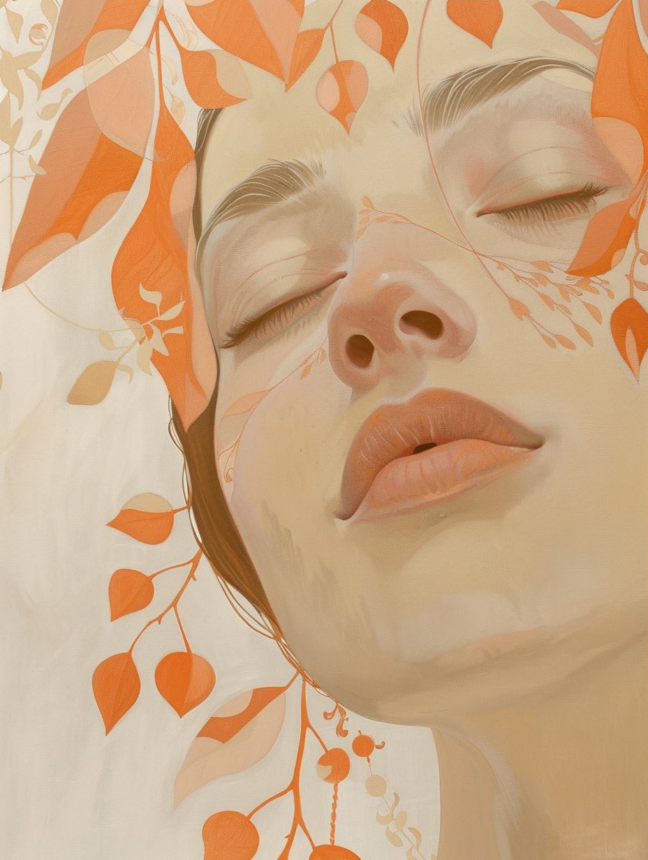 Ethereal Orange Portrait Studies - Image 3