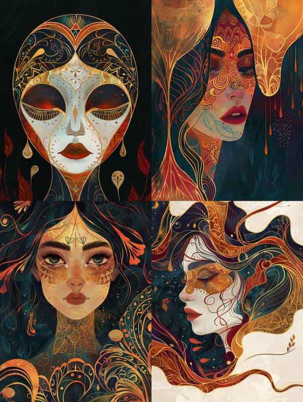 Mystic Ethereal Goddess Portraits