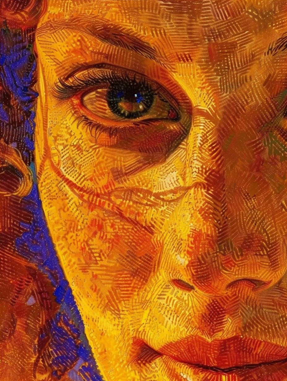 Golden Mosaic Portrait of Soul - Image 4