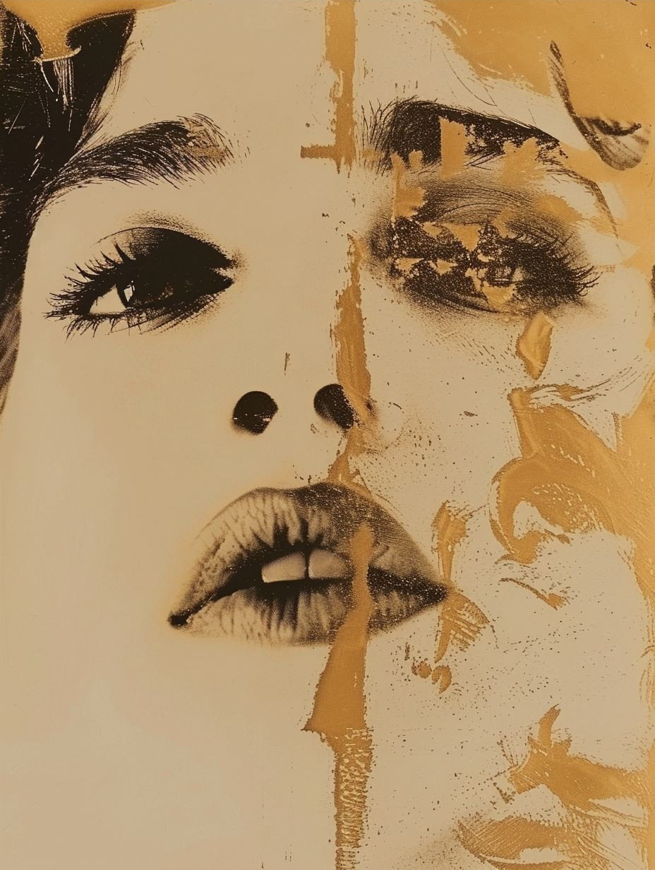 Abstract Golden Portrait Studies - Image 3
