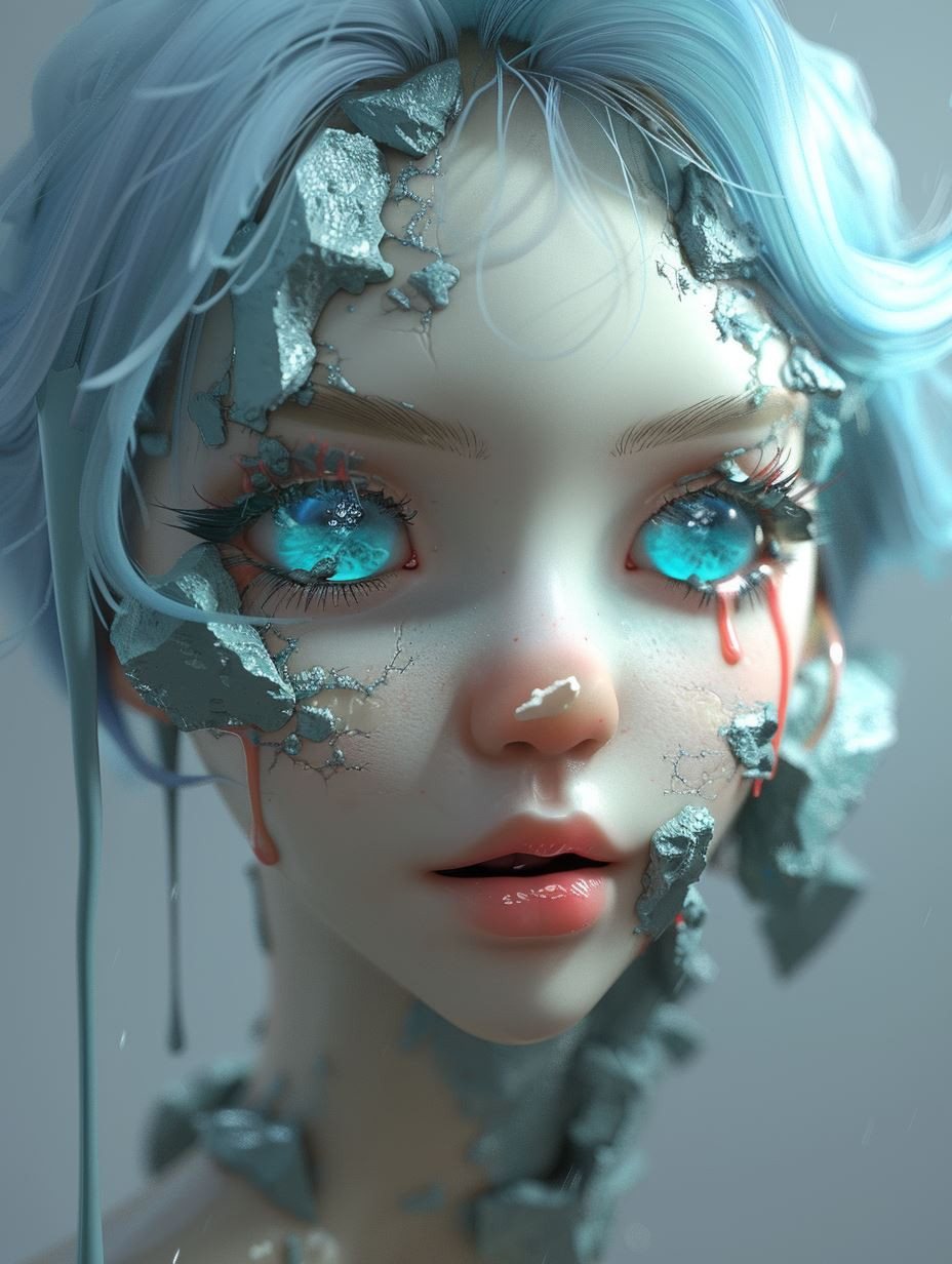 Ethereal Porcelain Spirit Portraits - Image 1